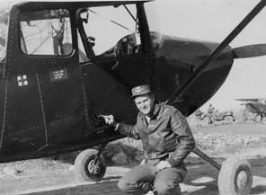 Capt Dick Demory with his L-19 in Korea